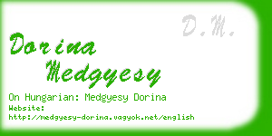 dorina medgyesy business card